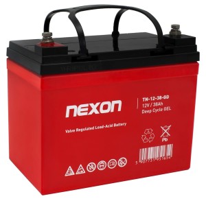 Akumulator żelowy Nexon TN-GEL 12V 38Ah long life(12l) - głębokiego rozładowania i pracy cyklicznej