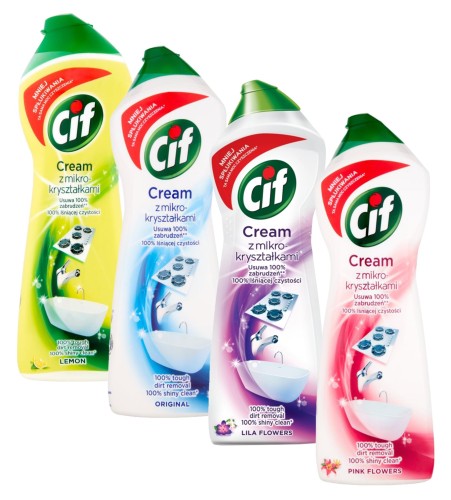 CIF Cream z mikrokryształami MIX zestaw 4x780g - 857211