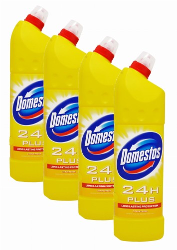 DOMESTOS Przedłużona Moc Płyn do WC Citrus 4x1250ml - 857197
