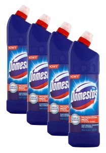 DOMESTOS Przedłużona Moc Płyn do WC Original 4x1250ml