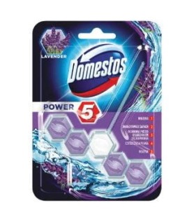 DOMESTOS Power 5 Zestaw Kostka zapachowa WC Lavender 7x55g