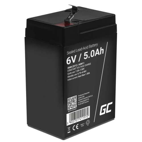 GREEN CELL AKUMULATOR ŻELOWY AGM11 6V 5AH - 958575