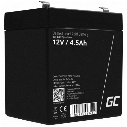 GREEN CELL AKUMULATOR ŻELOWY AGM44 12V 4.5AH - 958580