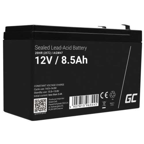 GREEN CELL AKUMULATOR ŻELOWY AGM47 12V 8.5AH - 958676