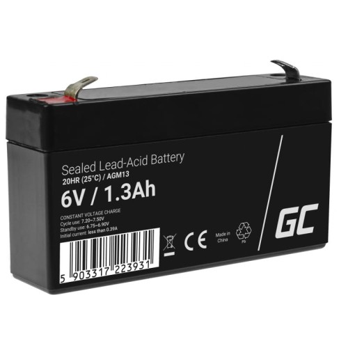 GREEN CELL AKUMULATOR ŻELOWY AGM13 6V 1.3AH - 1135720