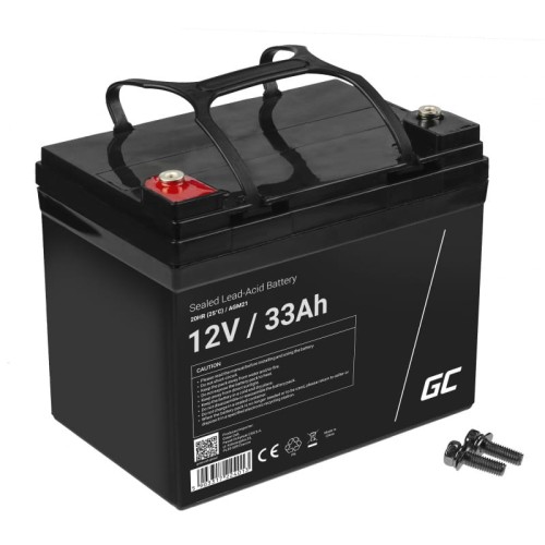 GREEN CELL AKUMULATOR ŻELOWY AGM21 12V 33AH - 1135779