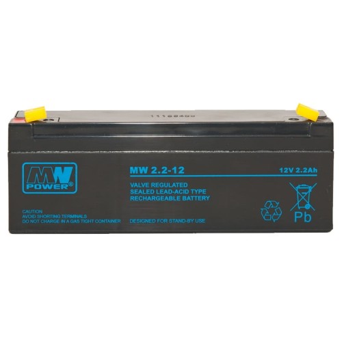 Akumulator MPL MW 2.2-12 (AGM 12V/2.2Ah 178*34*66 (T0)) - 1135788