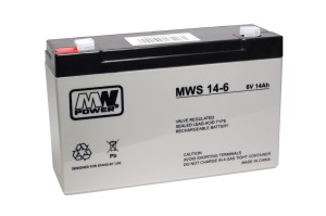 Akumulator MPL VRLA  MWS 14-6 (6V/14Ah, 1.75KG T1/F1)
