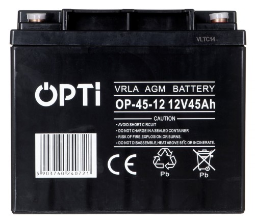 VOLT POLSKA AKUMULATOR AGM OPTI 12V 45 Ah VRLA - 1135870