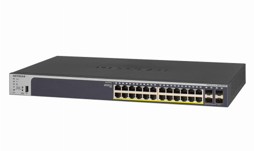 SWITCH NETGEAR GS728TPP 28-PORT 24x1G PoE+(380W) 4xSFP(D) SMART CLOUD MANAGED PRO - 743815