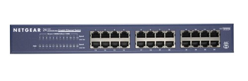 SWITCH NETGEAR PROSAFE JGS524 24-PORT 10/100/1000  19" RACK UNMANAGED - 744740
