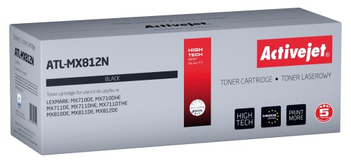 Toner Activejet ATL-MX812N (zamiennik Lexmark 62D2000; Supreme; 6000 stron; czarny) - 1129990