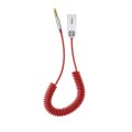 BASEUS ADAPTER AUDIO BLUETOOTH 5 USB AUX CZERWONY - 1037723
