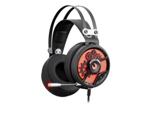 Słuchawki z mikrofonem A4Tech BLOODY M660 USB czarno-czerwone