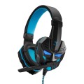 Słuchawki z mikrofonem Acme Aula Prime Gaming czarno-niebieskie - 1367479