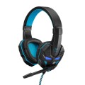 Słuchawki z mikrofonem Acme Aula Prime Gaming czarno-niebieskie - 1367480