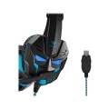 Słuchawki z mikrofonem Acme Aula Prime Gaming czarno-niebieskie - 1367483
