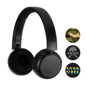 Słuchawki z mikrofonem BuddyPhones POP Black Bluetooth dla nastolatków 85/94dB