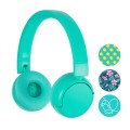Słuchawki z mikrofonem BuddyPhones POP Turkus Bluetooth dla nastolatków 85/94dB - 968736