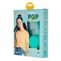Słuchawki z mikrofonem BuddyPhones POP Turkus Bluetooth dla nastolatków 85/94dB - 1367596