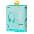 Słuchawki z mikrofonem BuddyPhones POP Turkus Bluetooth dla nastolatków 85/94dB - 1367597