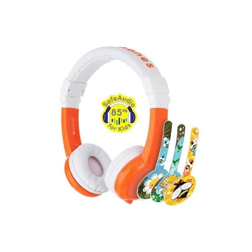 Słuchawki z mikrofonem BuddyPhones Explore Orange dla dzieci 85dB - 968743