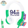 Słuchawki z mikrofonem BuddyPhones InFlight Green dla dzieci 75/85/94dB - 1367650