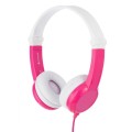 Słuchawki z mikrofonem BuddyPhones Connect Pink dla dzieci 85dB - 1367676