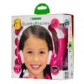 Słuchawki z mikrofonem BuddyPhones Connect Pink dla dzieci 85dB - 1367678
