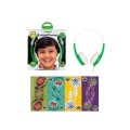 Słuchawki z mikrofonem BuddyPhones Connect Green dla dzieci 85dB - 1367681
