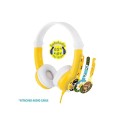 Słuchawki z mikrofonem BuddyPhones Connect Yellow dla dzieci 85dB - 968752