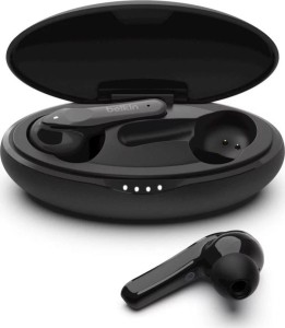 Słuchawki z mikrofonemr BELKIN PAC002BTBK-GR, SoundForm Move+, True Wireless, Earbuds, czarne