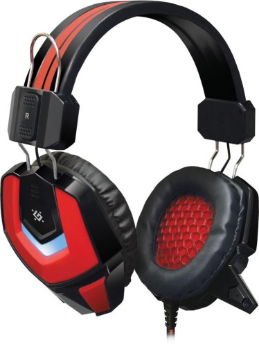 Słuchawki z mikrofonem Defender RIDLEY podświetlane Gaming + GRA czarno-czerwone - 968855