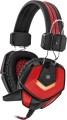 Słuchawki z mikrofonem Defender RIDLEY podświetlane Gaming + GRA czarno-czerwone - 1368092