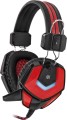 Słuchawki z mikrofonem Defender RIDLEY podświetlane Gaming + GRA czarno-czerwone - 1368093