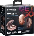 Słuchawki z mikrofonem Defender TWINS 910 bezprzewodowe Bluetooth TWS dark gold - 1368379