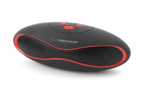 Głośnik Bluetooth Esperanza "Trival" czarno-czerwony - 1216947
