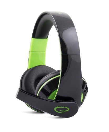 Słuchawki z mikrofonem Esperanza Condor Gaming czarno-zielone - 969030