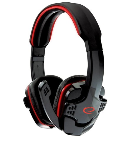 Słuchawki z mikrofonem Esperanza "Raven" Gaming czerwone - 1339498