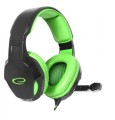 Słuchawki z mikrofonem Esperanza "Cobra" Gaming czarno-zielone - 1368525