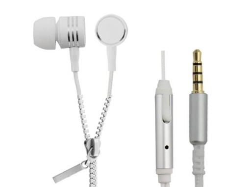 Słuchawki z mikrofonem Esperanza Zipper białe - 969089