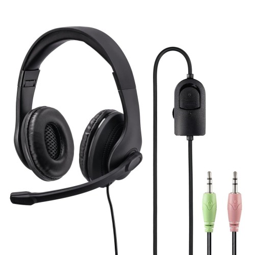 Słuchawki z mikrofonem Hama HS-P200 multimedialne, czarne - 618212