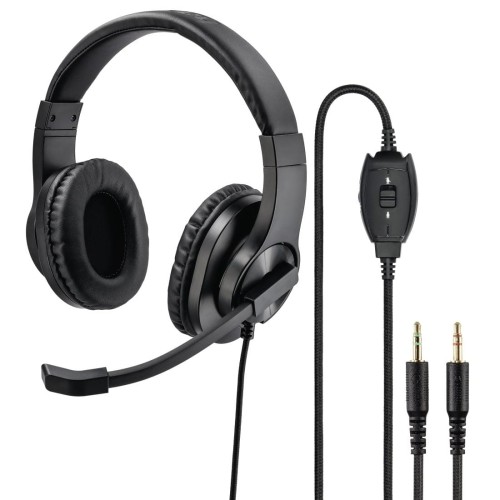 Słuchawki z mikrofonem Hama HS-P300 multimedialne, czarne - 618213