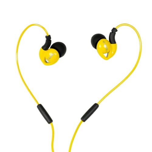 Słuchawki z mikrofonem iBOX S1 Sport żółte - 1179602