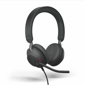 Słuchawki przewodowe z mikrofonem Jabra Evolve2 40 USB-C Stereo czarne