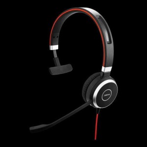 Słuchawki przewodowe z mikrofonem Jabra Evolve 20 MS Mono, USB-A czarne