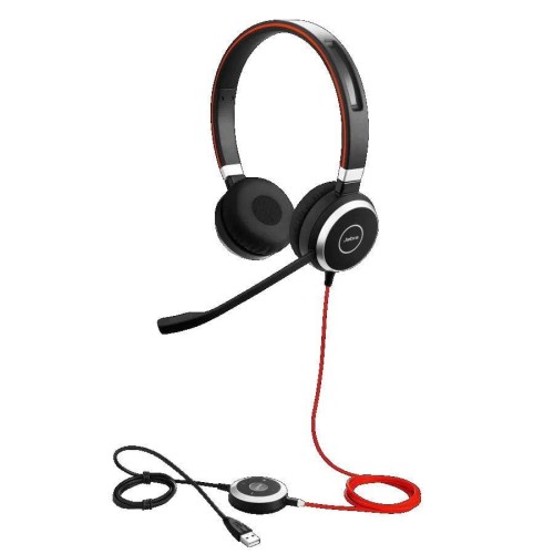 Słuchawki przewodowe z mikrofonem Jabra Evolve 40 MS Stereo, USB-C czarne - 969195