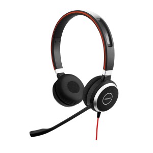 Słuchawki przewodowe z mikrofonem Jabra Evolve 40 DUO 3,5mm (bez USB)