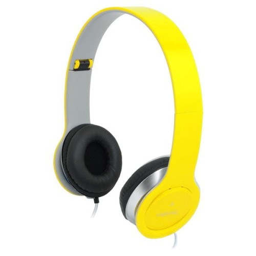 Słuchawki z mikrofonem LogiLink HS0030 stereo HQ, żółte - 969263