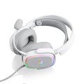Słuchawki z mikrofonem Modecom MC-899 PROMETHEUS Gaming, białe - 1369034